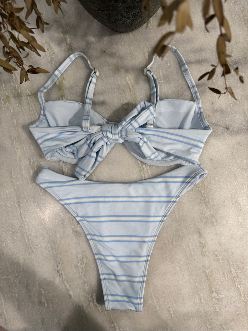 Monday Swimwear Ice Stripe Capri Top - Picture 4 of 5